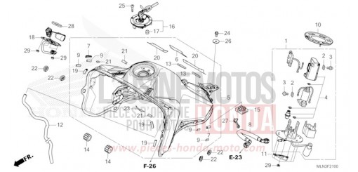 KRAFTSTOFFTANK/KRAFTSTOFFPUMPE (1) CRF1100AR de 2024